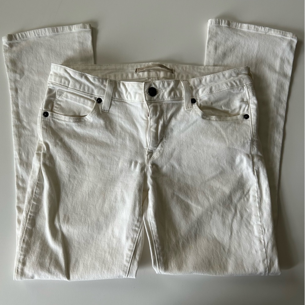 Vince Mason Relaxed Rolled White Jean Size 29